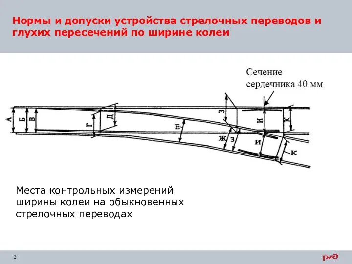 Нормы и допуски устройства стрелочных переводов и глухих пересечений по ширине колеи