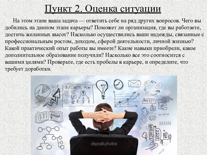 Пункт 2. Оценка ситуации На этом этапе ваша задача — ответить себе