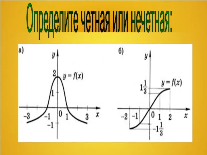 Определите четная или нечетная: