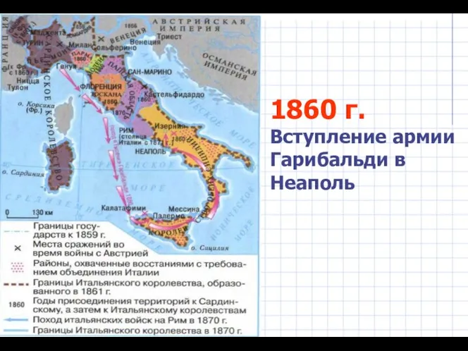 1860 г. Вступление армии Гарибальди в Неаполь