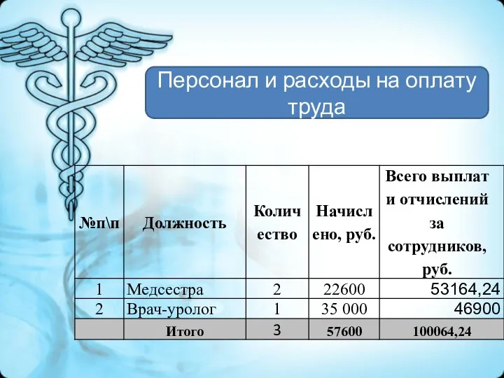 Персонал и расходы на оплату труда