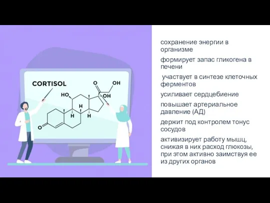 сохранение энергии в организме формирует запас гликогена в печени участвует в синтезе