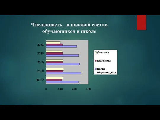 Численность и половой состав обучающихся в школе