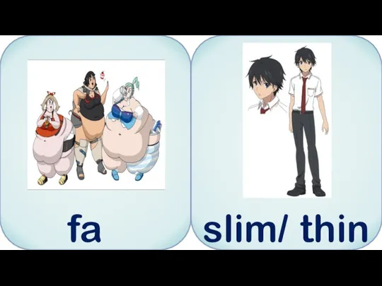 fat slim/ thin