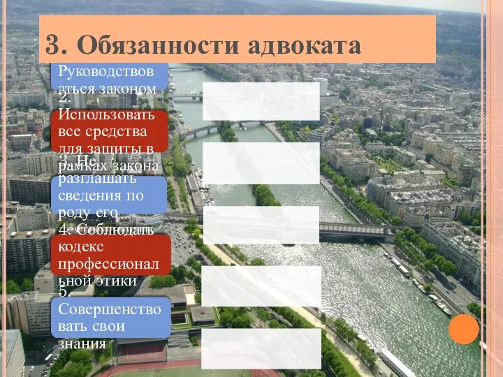 1. Руководствоваться законом 2. Использовать все средства для защиты в рамках закона