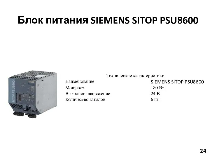 Блок питания SIEMENS SITOP PSU8600