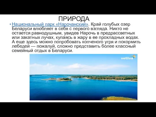 ПРИРОДА Национальный парк «Нарочанский». Край голубых озер Беларуси влюбляет в себя с