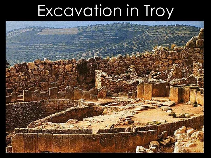 Excavation in Troy