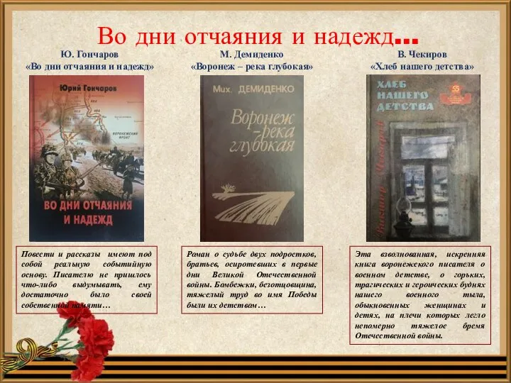 Во дни отчаяния и надежд… . В. Чекиров «Хлеб нашего детства» М.