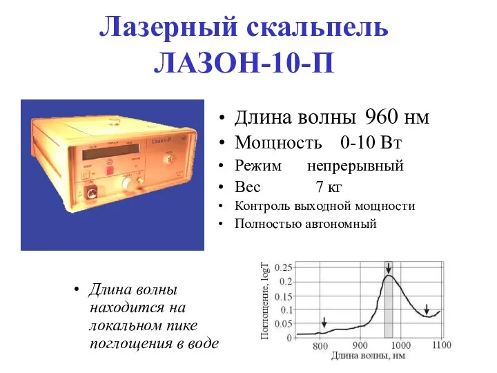 Лазерный скальпель ЛАЗОН-10-П