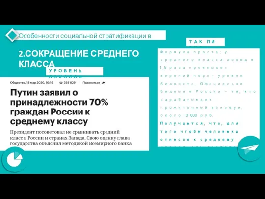 УРОВЕНЬ ДОХОДОВ ТАК ЛИ ЭТО? Формула проста: у среднего класса доход в