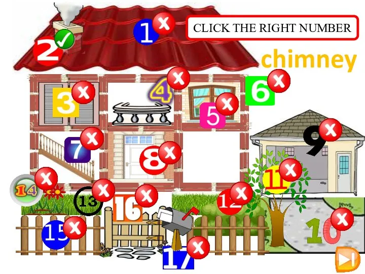 CLICK THE RIGHT NUMBER chimney