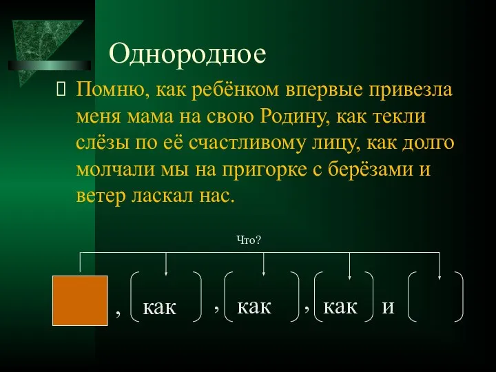 Однородное Помню, как ребёнком впервые привезла меня мама на свою Родину, как