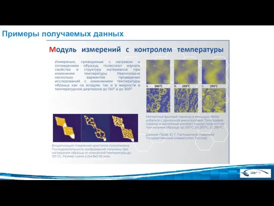 Примеры получаемых данных