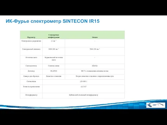 ИК-Фурье спектрометр SINTECON IR15