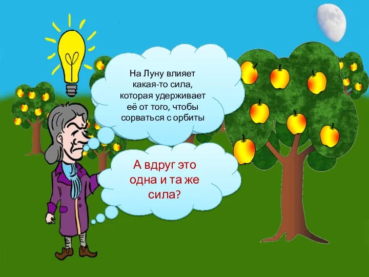 Оно упало под воздействием гравитационного поля Земли На Луну влияет какая-то сила,