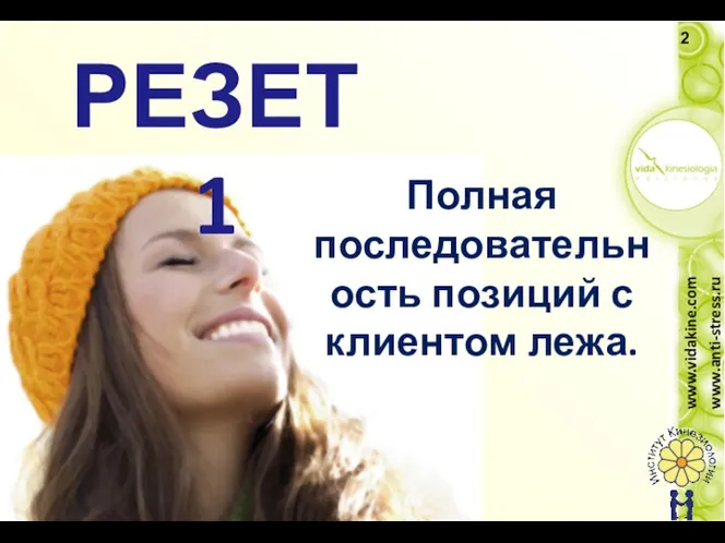 РЕЗЕТ 1 Полная последовательность позиций с клиентом лежа. Secuencia completa Cliente tumbado