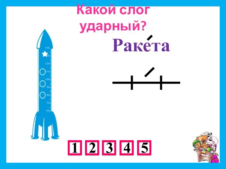 Ракета Какой слог ударный?