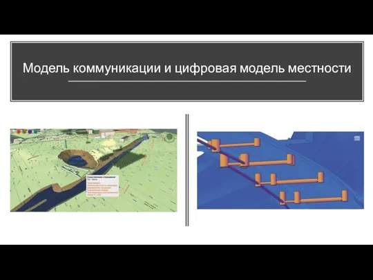 Модель коммуникации и цифровая модель местности