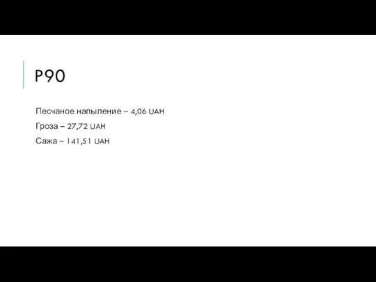 P90 Песчаное напыление – 4,06 UAH Гроза – 27,72 UAH Сажа – 141,51 UAH