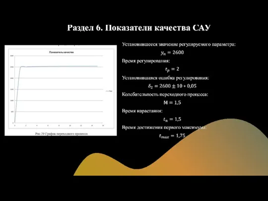 Раздел 6. Показатели качества САУ