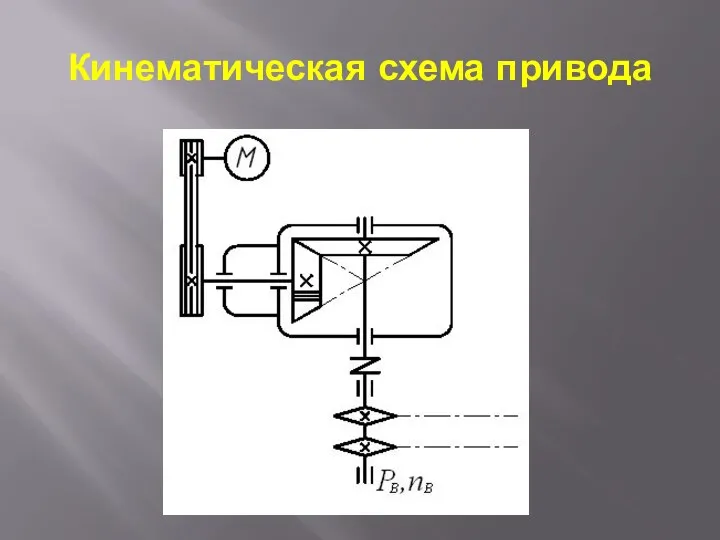 Кинематическая схема привода