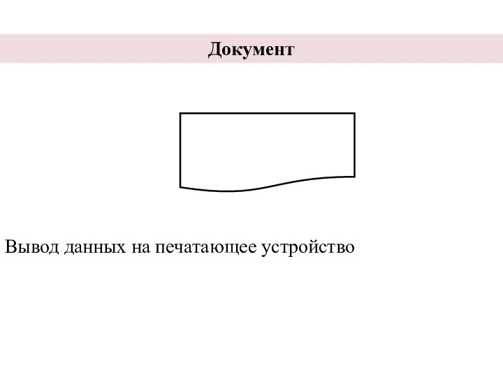 Документ Вывод данных на печатающее устройство