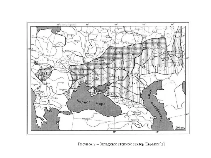 Рисунок 2 – Западный степной сектор Евразии[2].