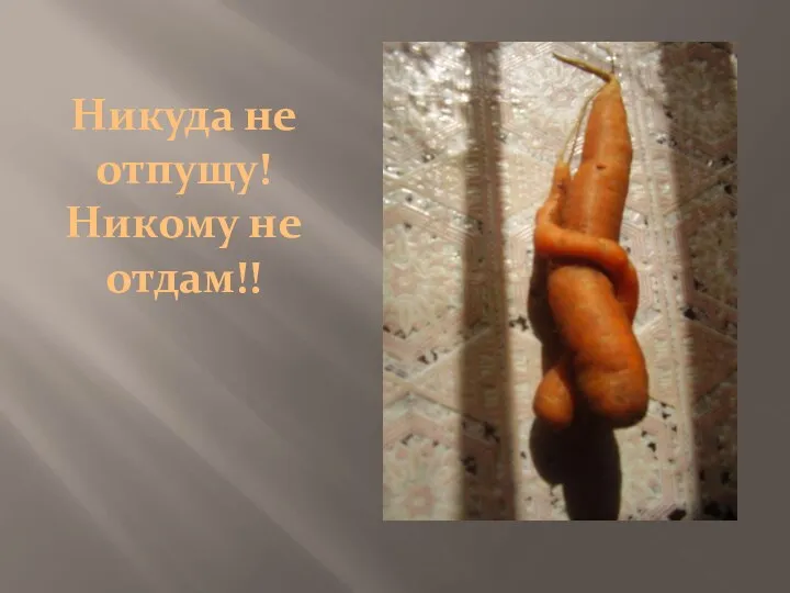 Никуда не отпущу! Никому не отдам!!