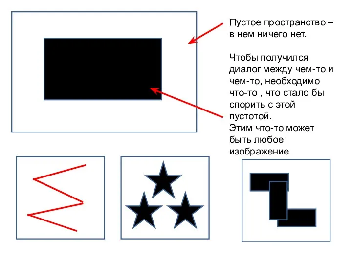 Пустое пространство – в нем ничего нет. Чтобы получился диалог между чем-то