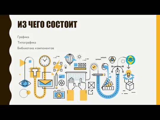 ИЗ ЧЕГО СОСТОИТ Графика Типографика Библиотека компонентов