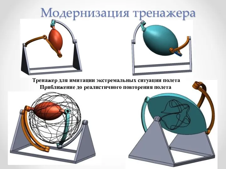 Модернизация тренажера Тренажер для имитации экстремальных ситуации полета Приближение до реалистичного повторения полета