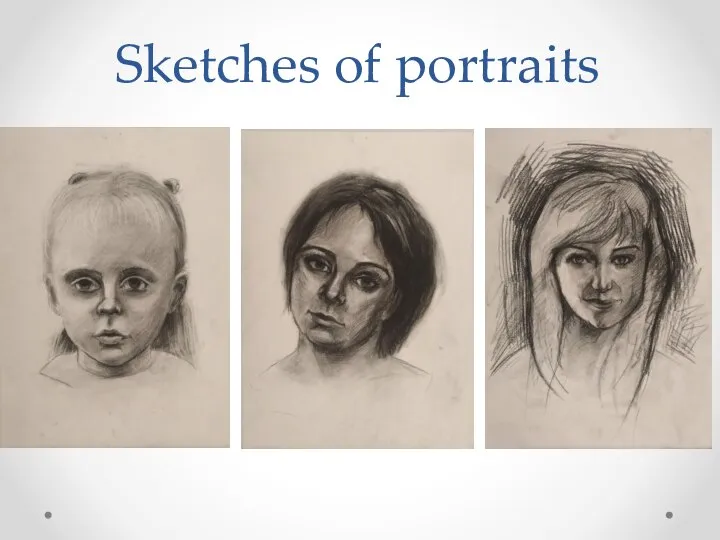 Sketches of portraits