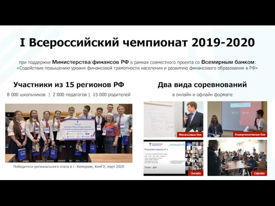 I Всероссийский чемпионат 2019-2020 при поддержке Министерства финансов РФ в рамках совместного