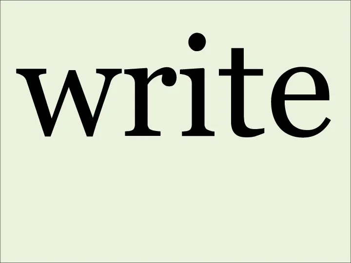 write