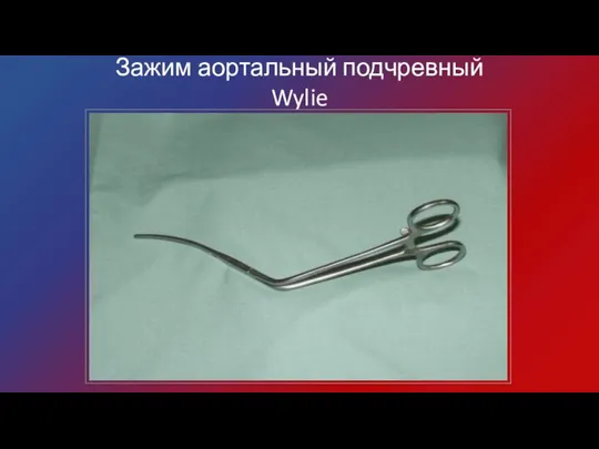 Зажим аортальный подчревный Wylie