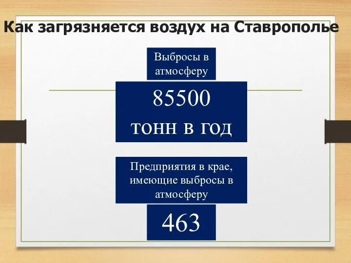 Как загрязняется воздух на Ставрополье Выбросы в атмосферу 85500 тонн в год