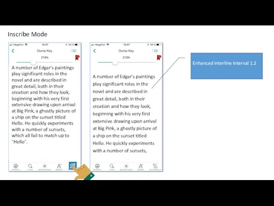 Inscribe Mode Enhanced interline interval 1.2