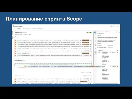 Планирование спринта Scope