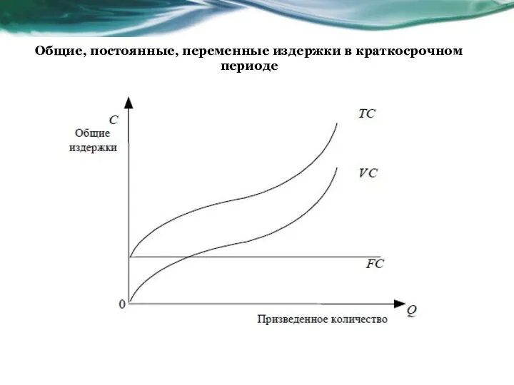 Общие, постоянные, переменные издержки в краткосрочном периоде