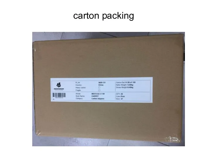 carton packing