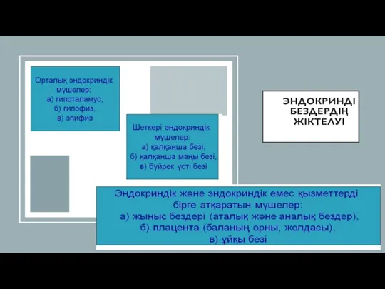 ЭНДОКРИНДІ БЕЗДЕРДІҢ ЖІКТЕЛУІ