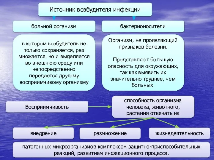 Источник возбудителя инфекции больной организм бактерионосители в котором возбудитель не только сохраняется,