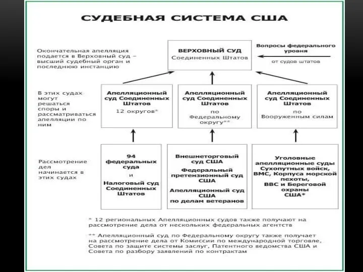 СУДЕБНАЯ СИСТЕМА Федеральные суды