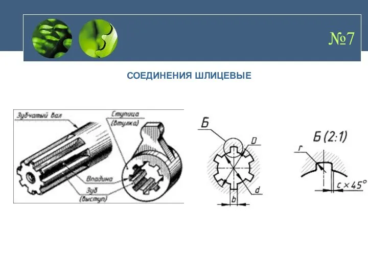 №7 СОЕДИНЕНИЯ ШЛИЦЕВЫЕ