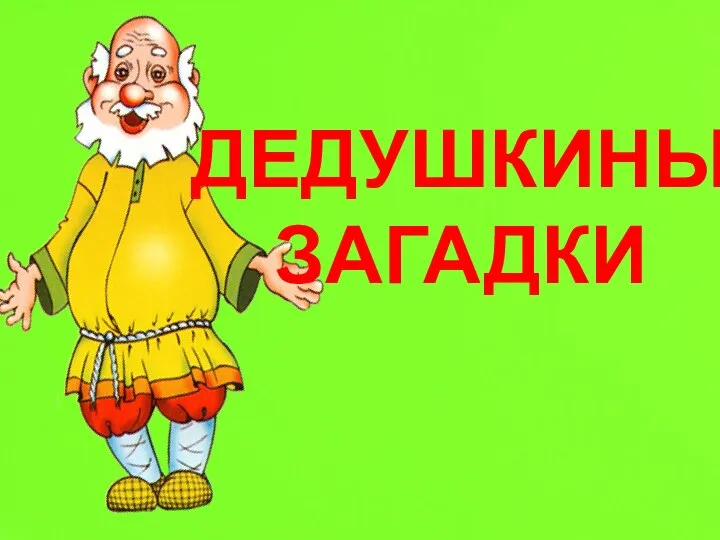 ДЕДУШКИНЫ ЗАГАДКИ