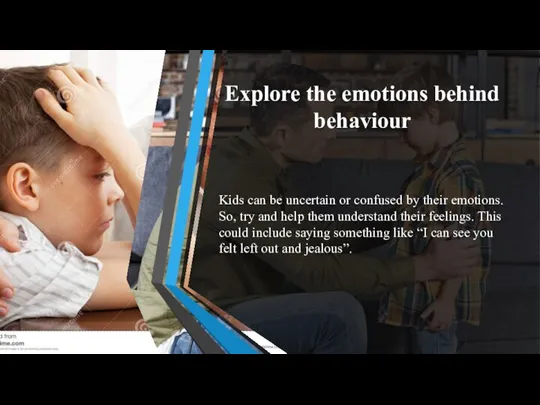 Explore the emotions behind behaviour Kids can be uncertain or confused by