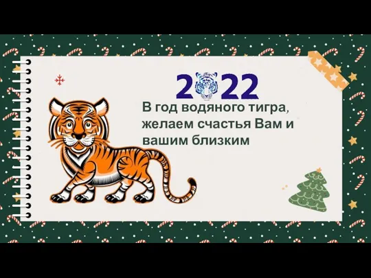 В год водяного тигра, желаем счастья Вам и вашим близким