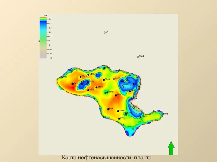 Карта нефтенасыщенности пласта