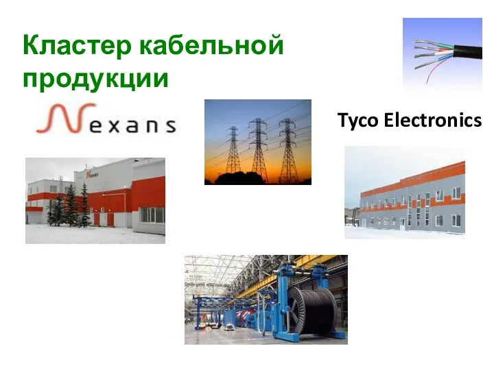 Кластер кабельной продукции Tyco Electronics